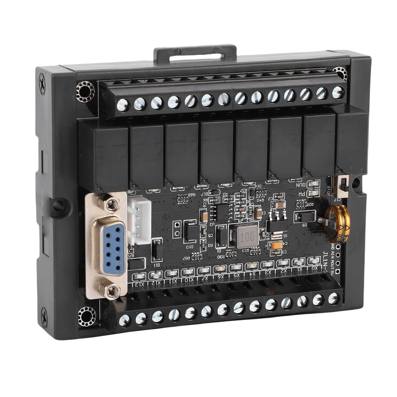 Placa de controlador lógico programable industrial con salida de relé