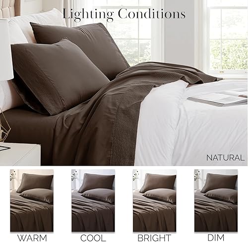 Vista 131 de Southshore Fine Linens®, juego de ropa de cama con bolsillo profundo Negro