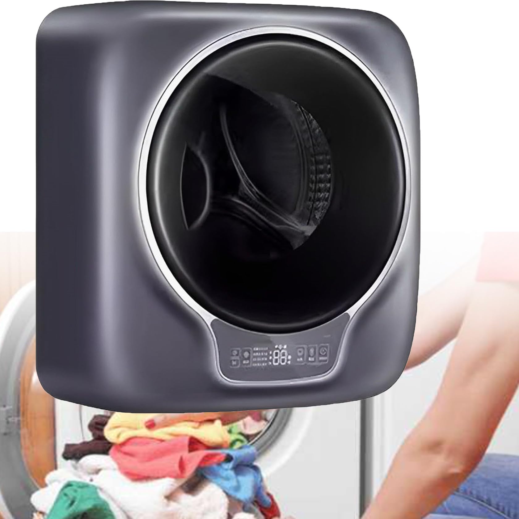 Mini pralka 3kg, ścienna pralka bębnowa, kompaktowe pranie ładowane od przodu, w pełni automatyczna pralka do apartamentów turystycznych, akademików