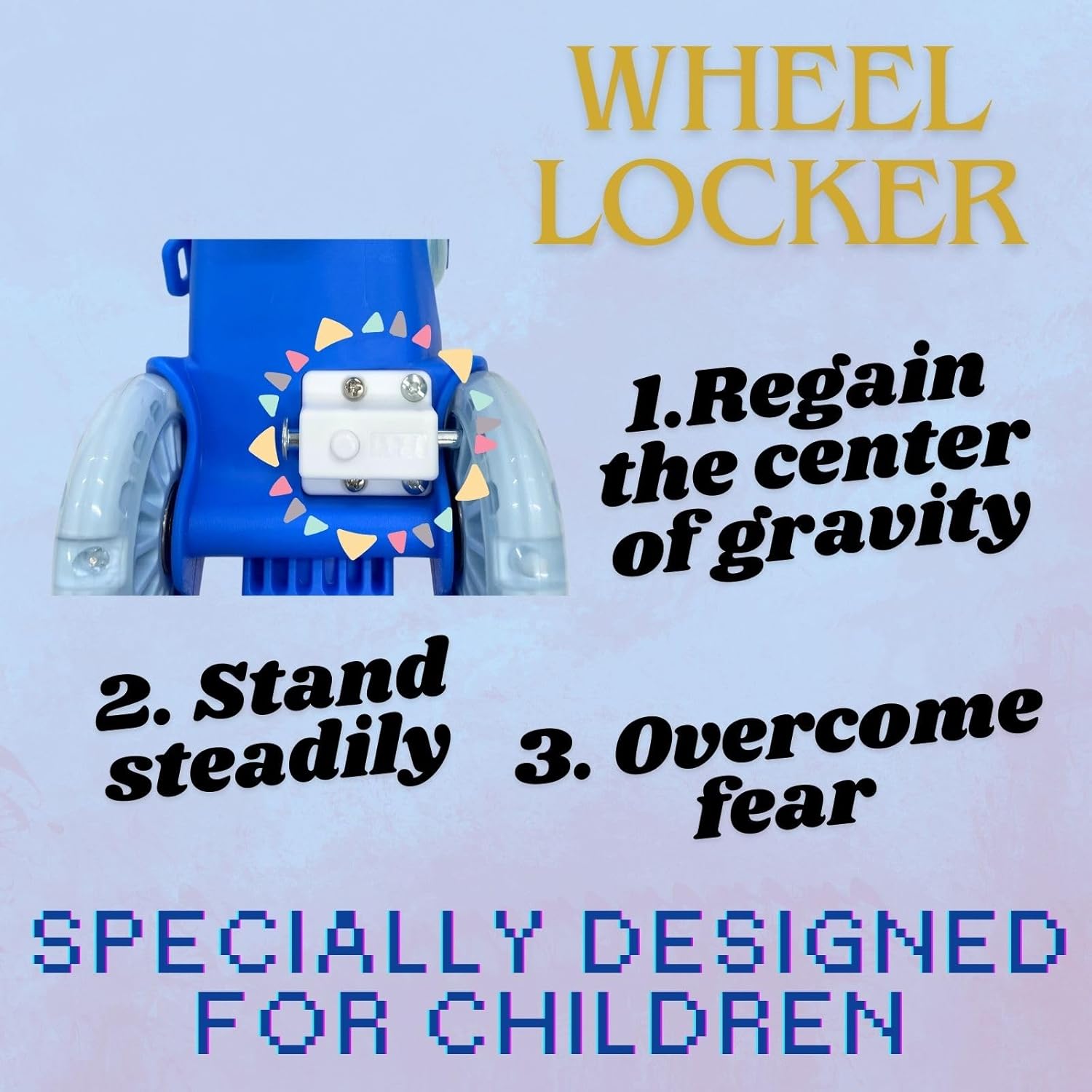 HS Adjustable Roller Skates for Girls Boys Kids, Fun Illuminating Light up Flash Wheels, 3-Point Type Balance with Wheel Locker Design for Beginner Ages 5-8