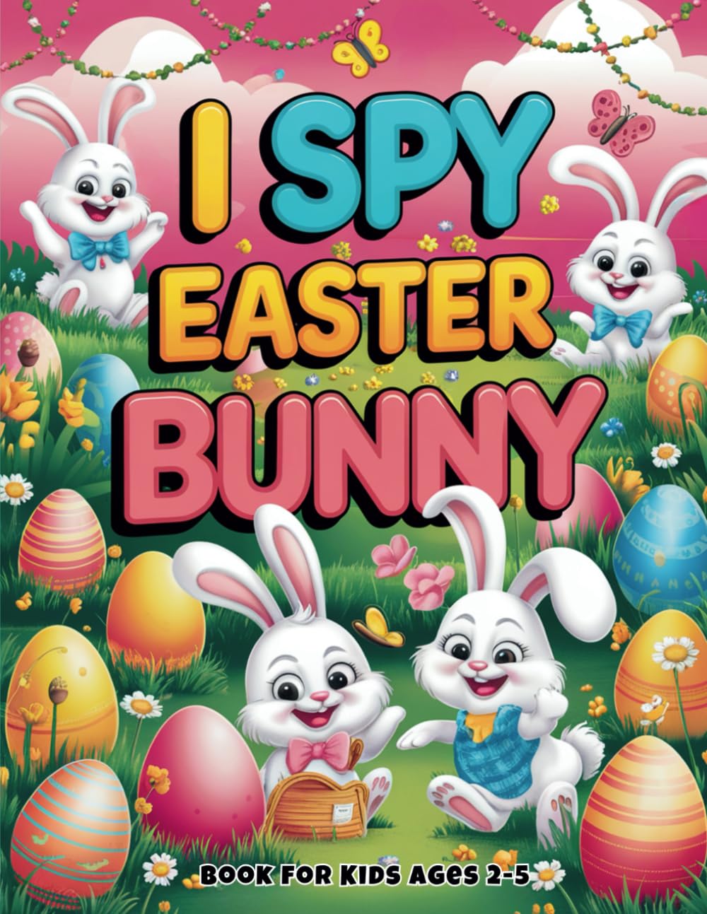 I Spy Easter Bunny Book For Kids ages 2-5: A Fun Search and Find Activity Book with Hidden Easter Eggs, Cute Bunnies, and Many More Surprises! The ... Basket Stuffer for Toddlers & Preschoolers!