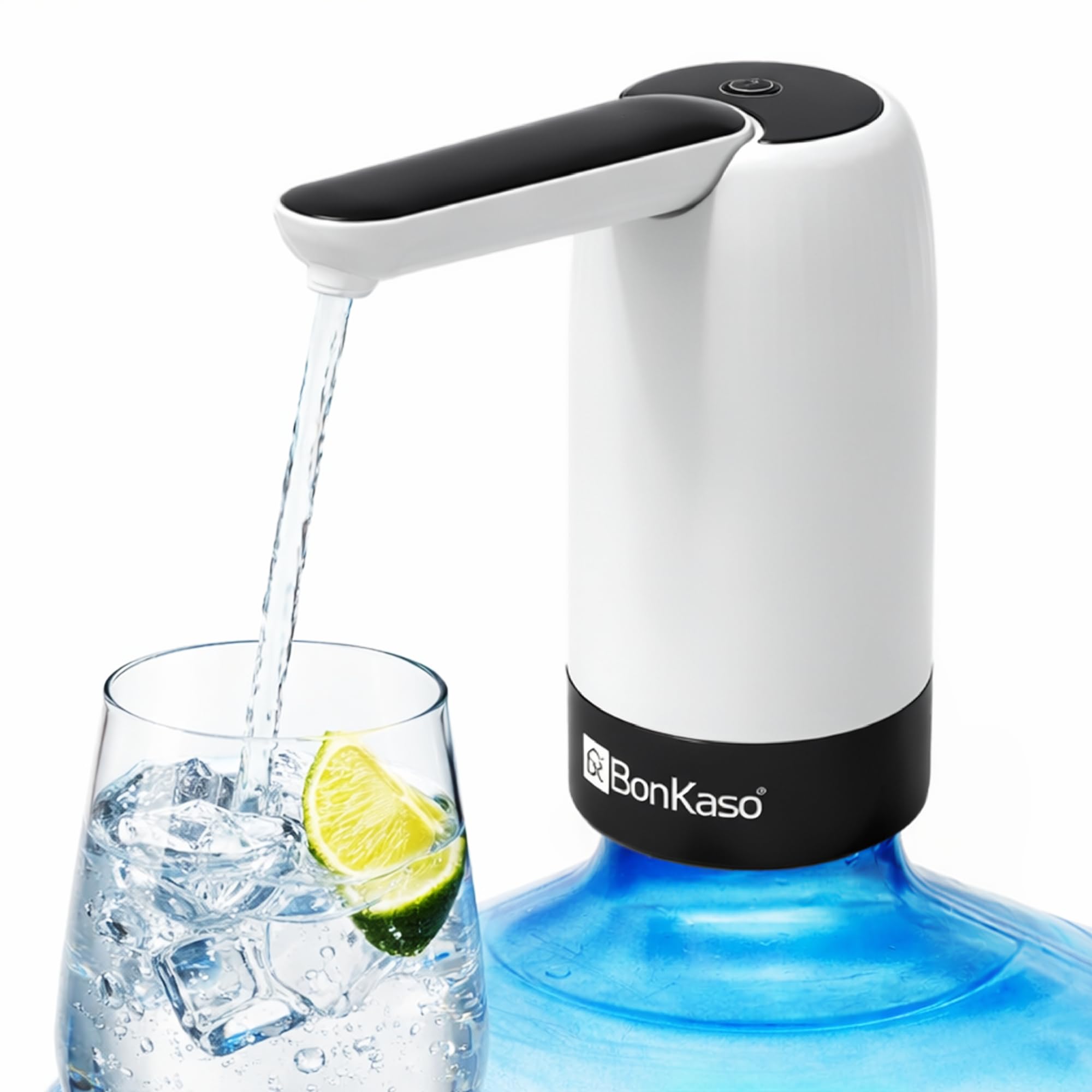 BonKaso Automatic Water Dispenser Pump for 20 Litre Bottle | USB Rechargeable Electric Water Can Pump with One-Touch Control & Removable Spout | Portable Mini Water Dispenser for Home & Office-image-8
