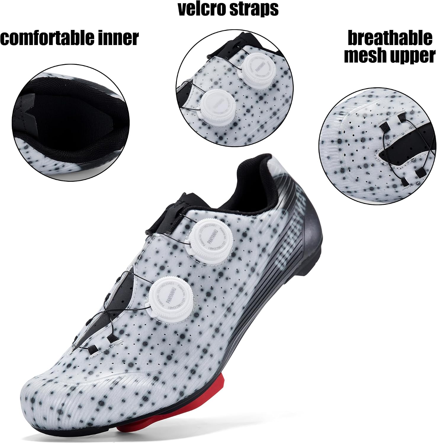 Road Cycling Shoes Indoor Peloton and Outdoor Road Bike Shoes for Men and Women Delta Cleats