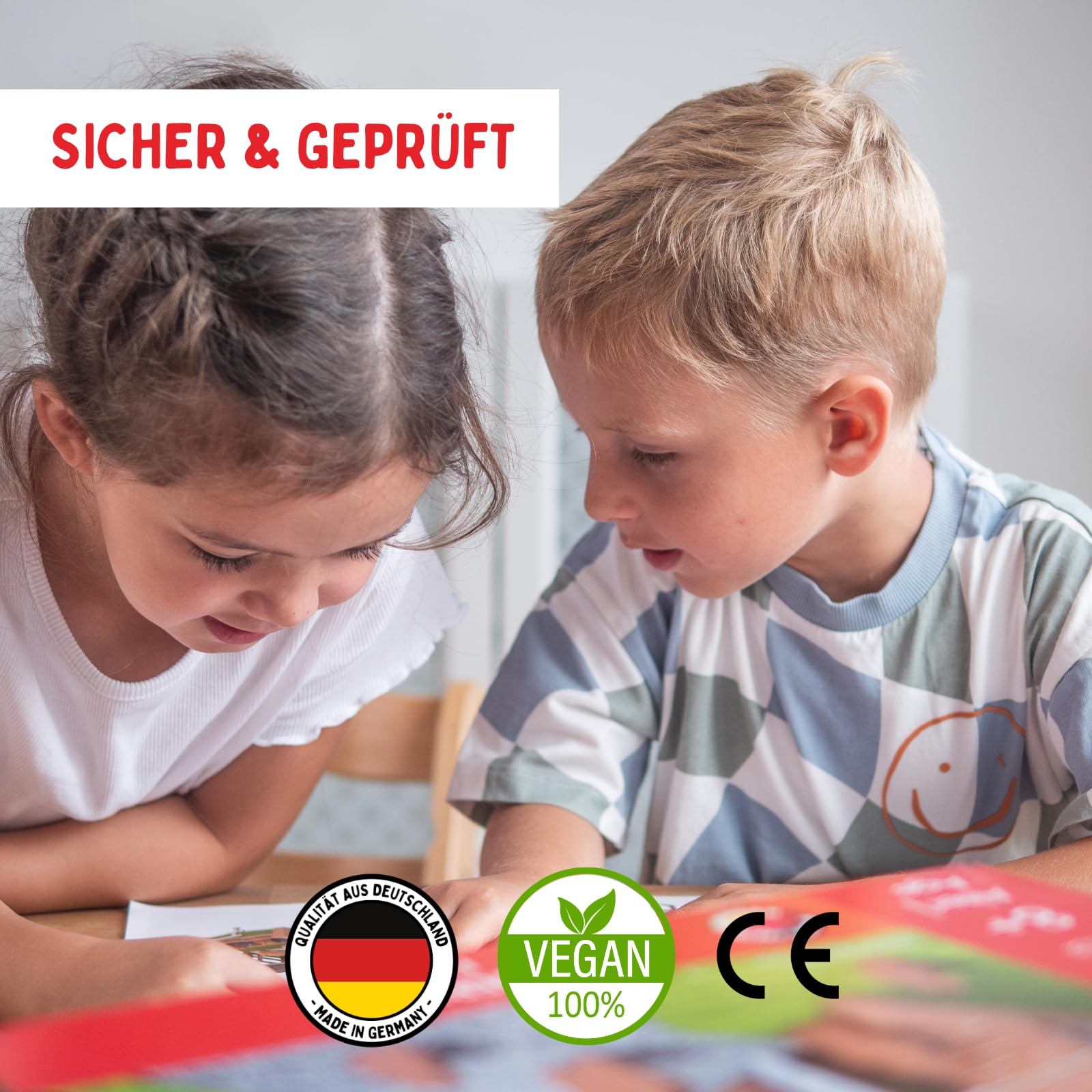 teifoc Bauernhof - Steinbaukasten 4920, Modellbau 200+ Bauteile | Bastelset aus natürlichen Materialien, DIY Bausatz, Konstruktionsspielzeug mit Stall und Tieren für Kinder ab 7 8 9 Jahren