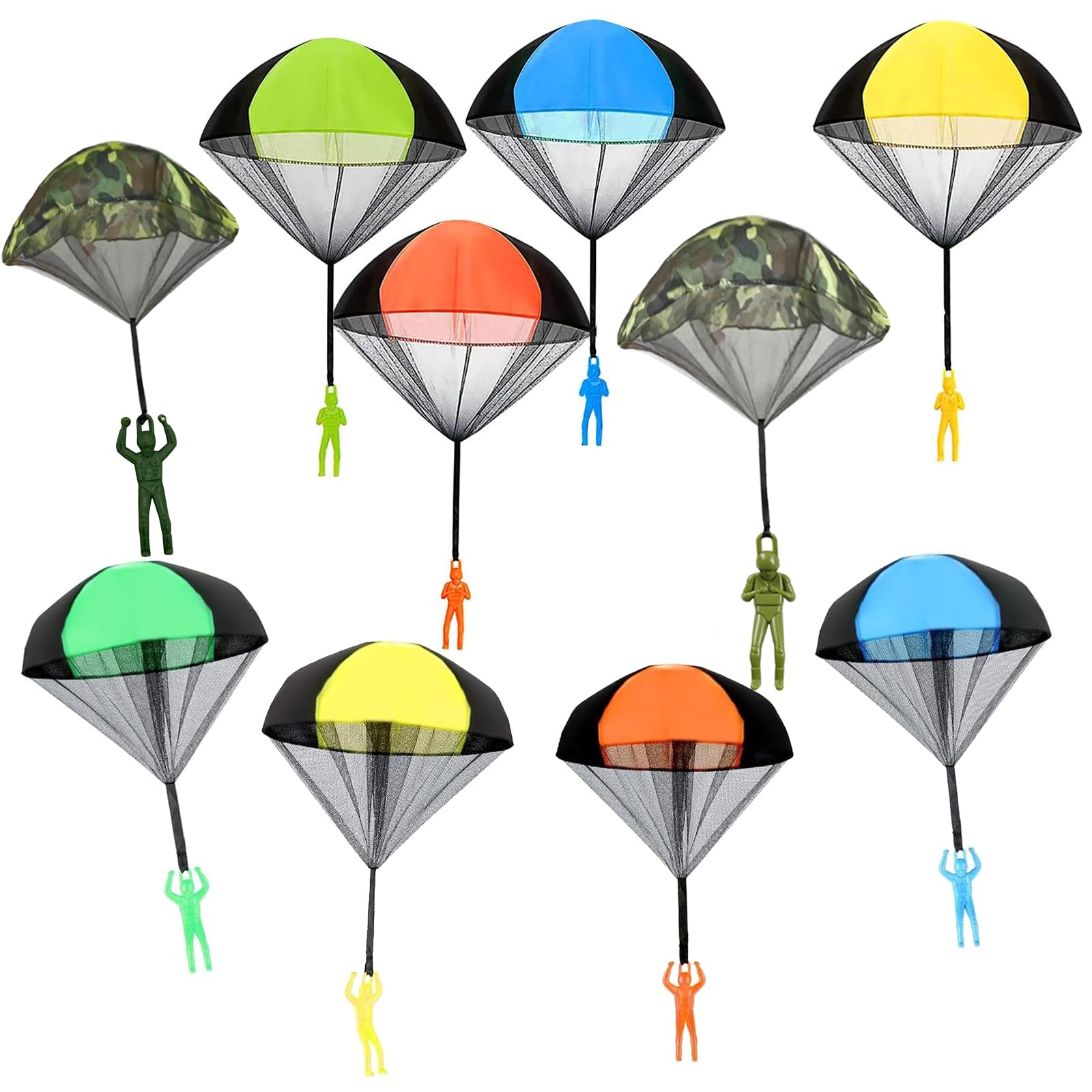 Gioco Del Paracadute Con Talpe Per Bambini – Set Ombrello Gigante Da Esterno Con Buchi, Attività Di Gruppo Per Asilo E Festa, Morbido E Colorato - 2