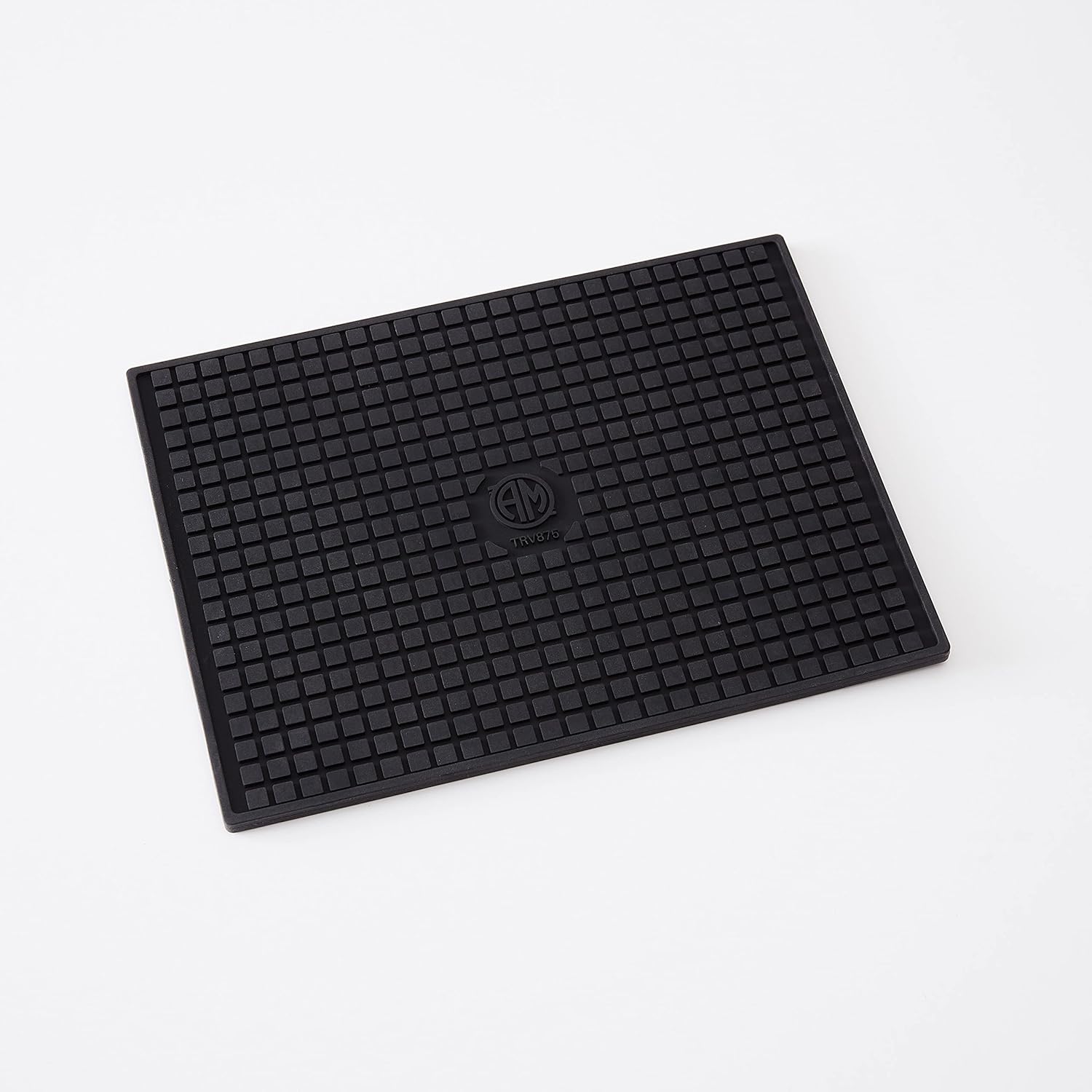 American Metalcraft TRV875 Silicone Trivet, Rectangular, Black, 8-3/4" L X 6-1/2" W X 1/4" H, for CIG85