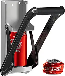 RamPro Trituradores de Latas para Reciclagem - Triturador de Latas de Alumínio Resistente de 16 Onças Montado Na Parede - Destruidor de Latas de Refrigerante e Cerveja para Reciclagem com Abridor de G