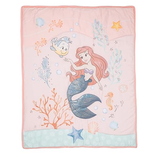 Miniatura 8 de Bedtime Originals Disney Baby The Little Mermaid - Juego de ropa de cama para cuna (3 piezas)