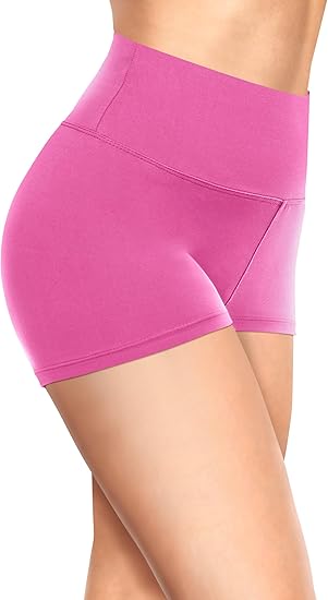 TNNZEET Biker Shorts Women - 8"/5"/3" High Waisted Tummy Control Workout Gym Spandex Booty Yoga Volleyball Shorts