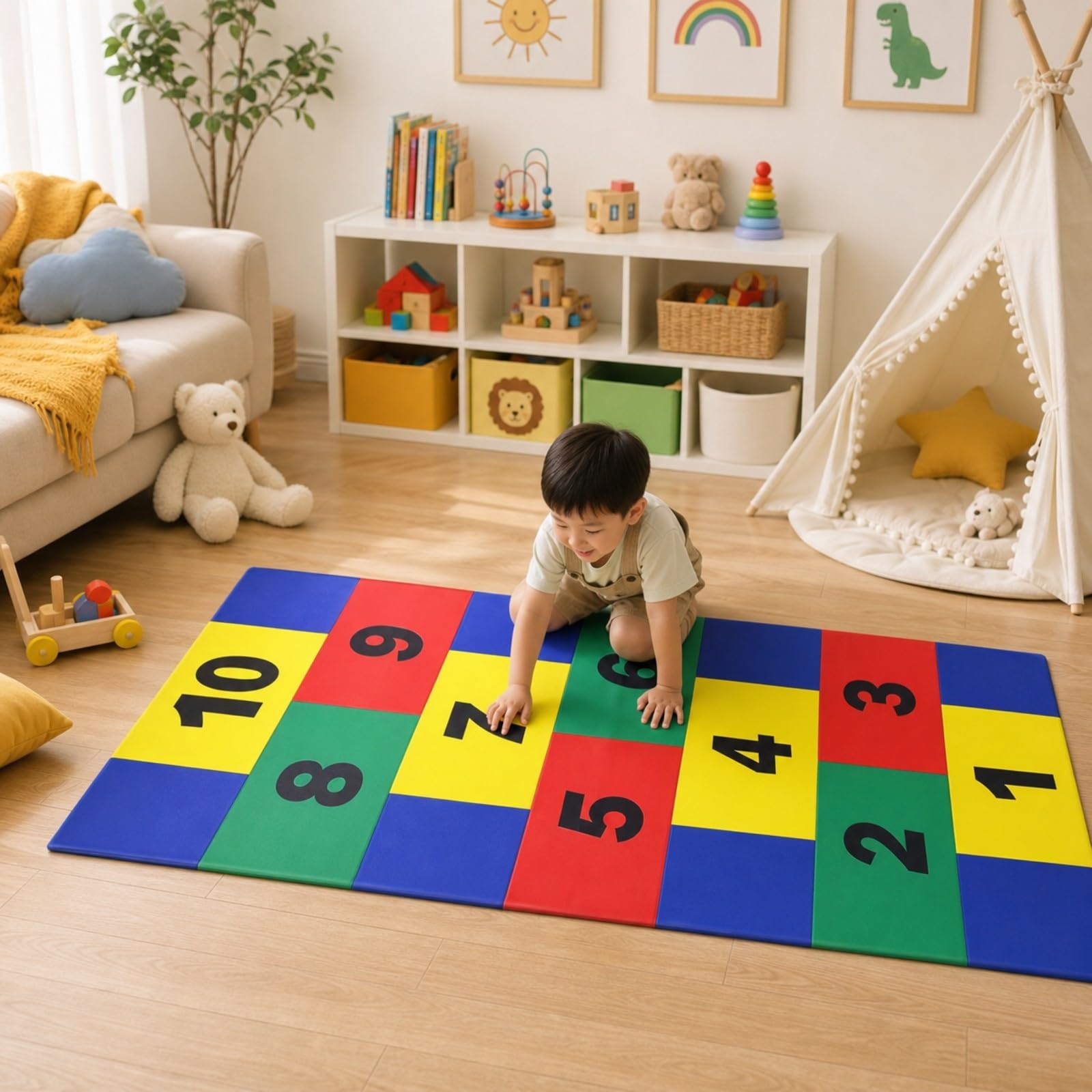 Harilla Tapis Motricité Chiffres Épais | Rembrré, Tapis Jeu en, Résistant, pr Maternelle, Enfants
