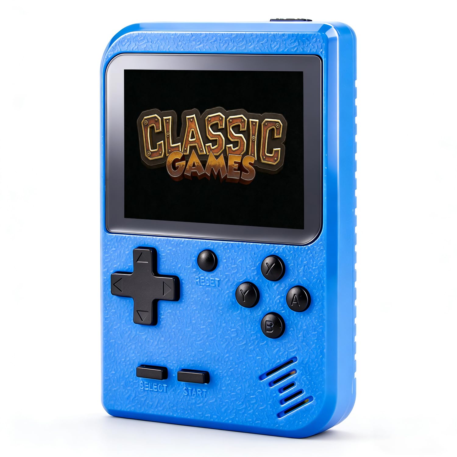 Handheld Games Console for Kids Built-in 289 Video Games, Portable Retro Gaming Console with Rechargeable Battery, 2.8" Color Screen, Handheld Electronic Game Console for Boy Girl (Blue)