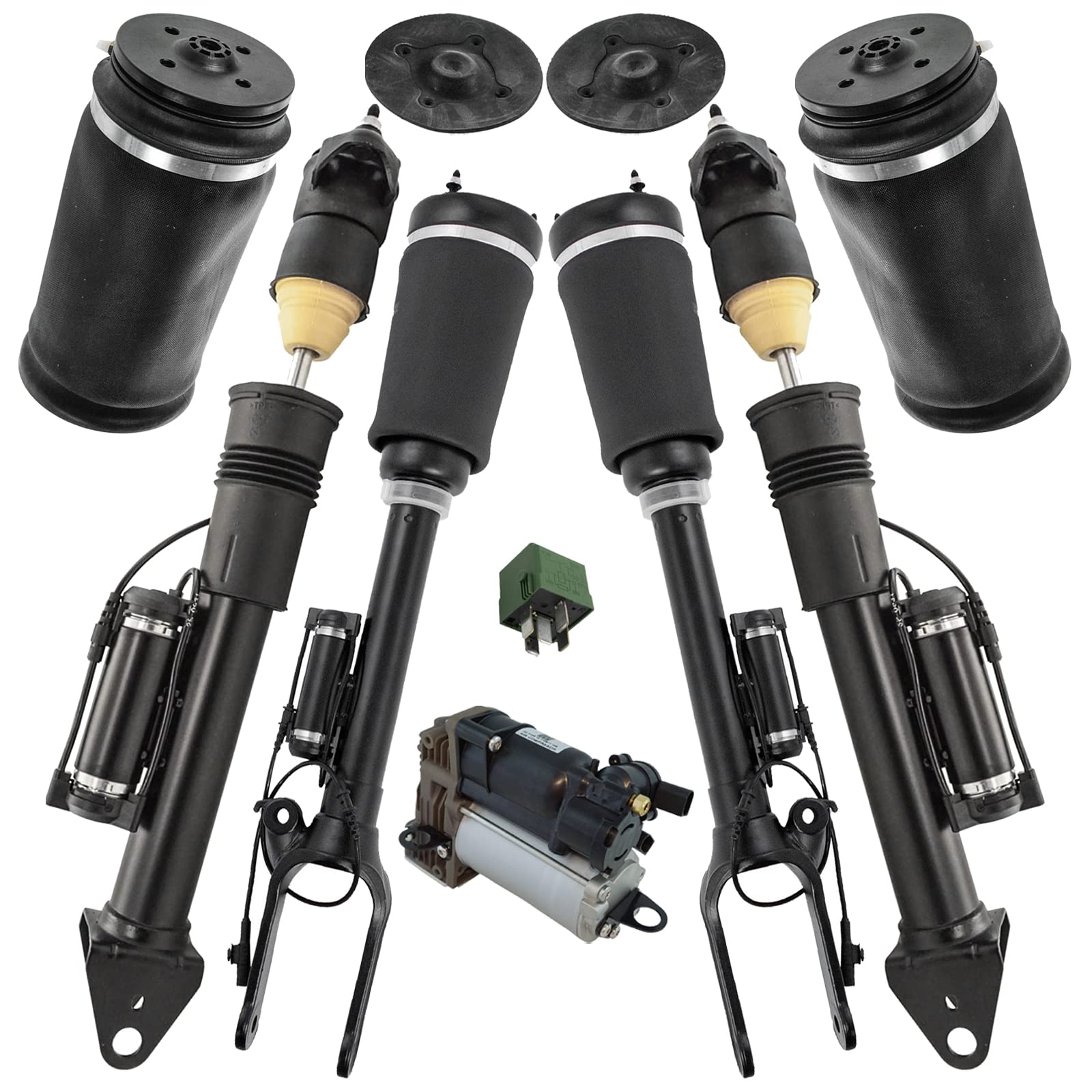 Buy 8 Piece Air Suspension Kit Compressor Front Shocks Rear Springs