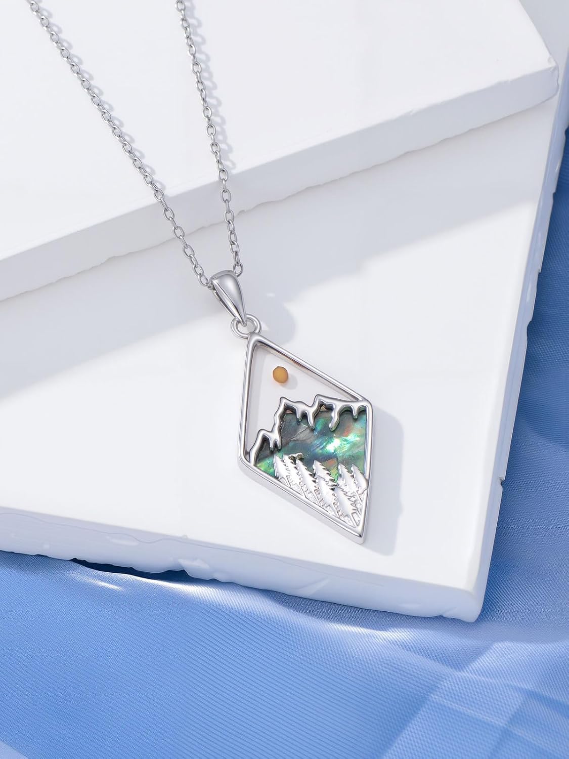 Mustard Seed Necklace for Women 925 Sterling Silver Faith of A Mustard Seed Necklace Christian Jewelry for women - Image 3