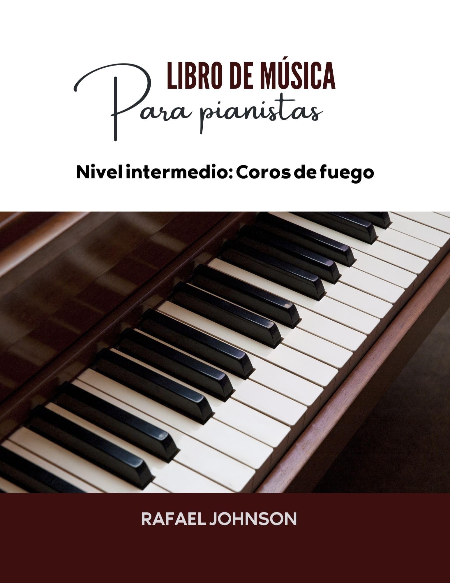 Livre de partitions de piano niveau intermédiaire Coros de fuego édition espagnole