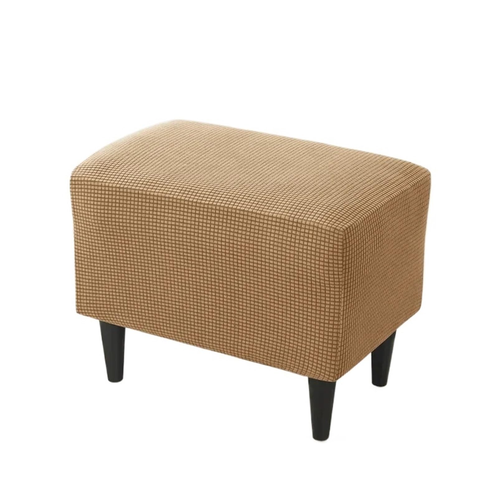 GCYEIDMA Wing Chair Slipcover Wing Chair Cover Stretch Wingback Armchair Covers Solid Color Relax Sofa Slipcovers with Seat Cushion(B8 Footstool Cover)