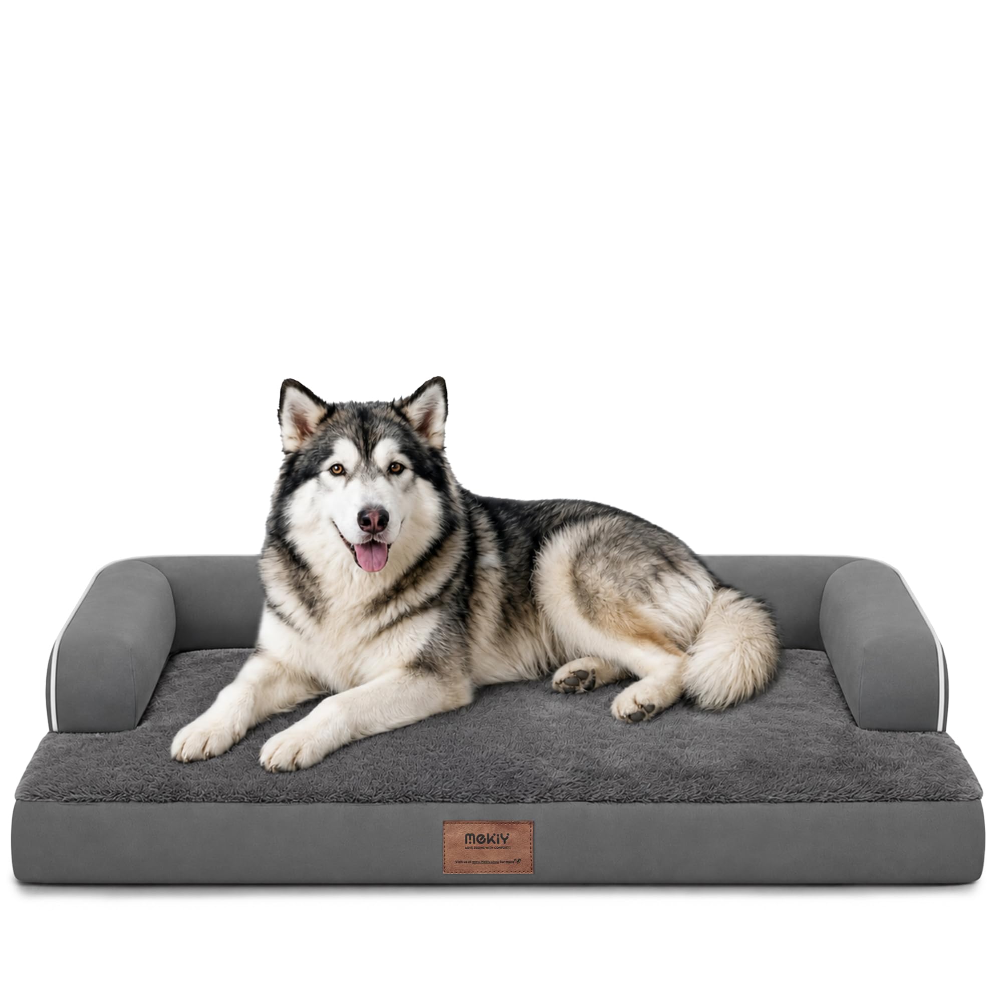 Orthopedic Dog Bed for Large Dogs, Washable, Memory Foam Dog Bed for Large Dogs, Waterproof Dog Bed with Removable Cover, Dark Grey โ image 1