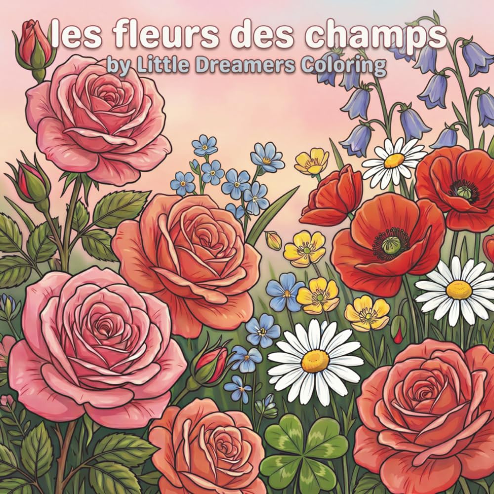 les fleurs des champs: Cahier de Coloriage Fleurs Sauvages Québec pour Adultes et Enfants