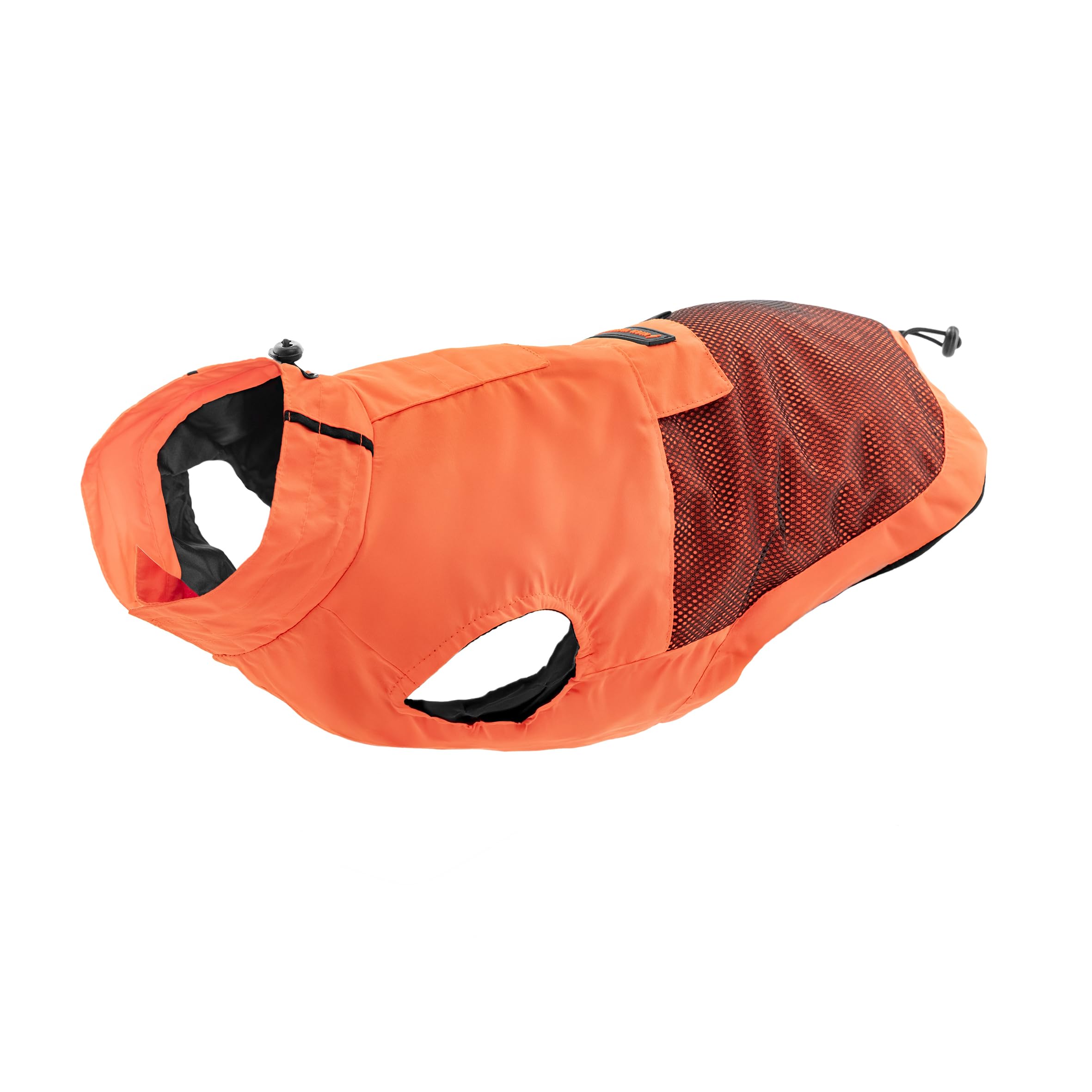 Record - Waterproof Windproof Coat for Dogs Comfortable with Elastic Bands for Paws and Adjustable Neck Adhesion |S, Orange, Back Length 35 cm