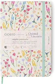 CADERNETA CICEROS QUINTAL LITERÁRIO PONTADO 14X21 DIA
