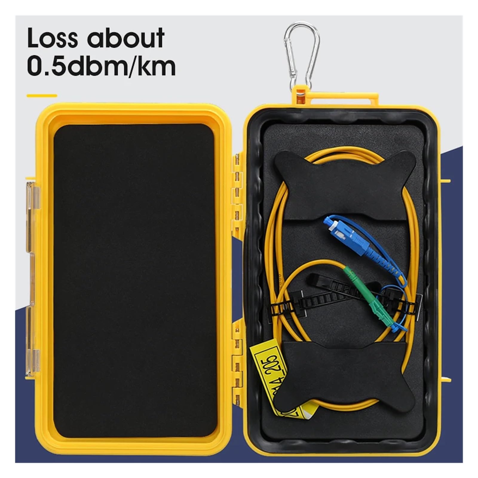 Éliminateur de zone morte LC/APC-SC/UPC, anneaux fibre, boîtier câble lancement optique 500 M ~ 2 km SM 1310/1550 nm(500M)