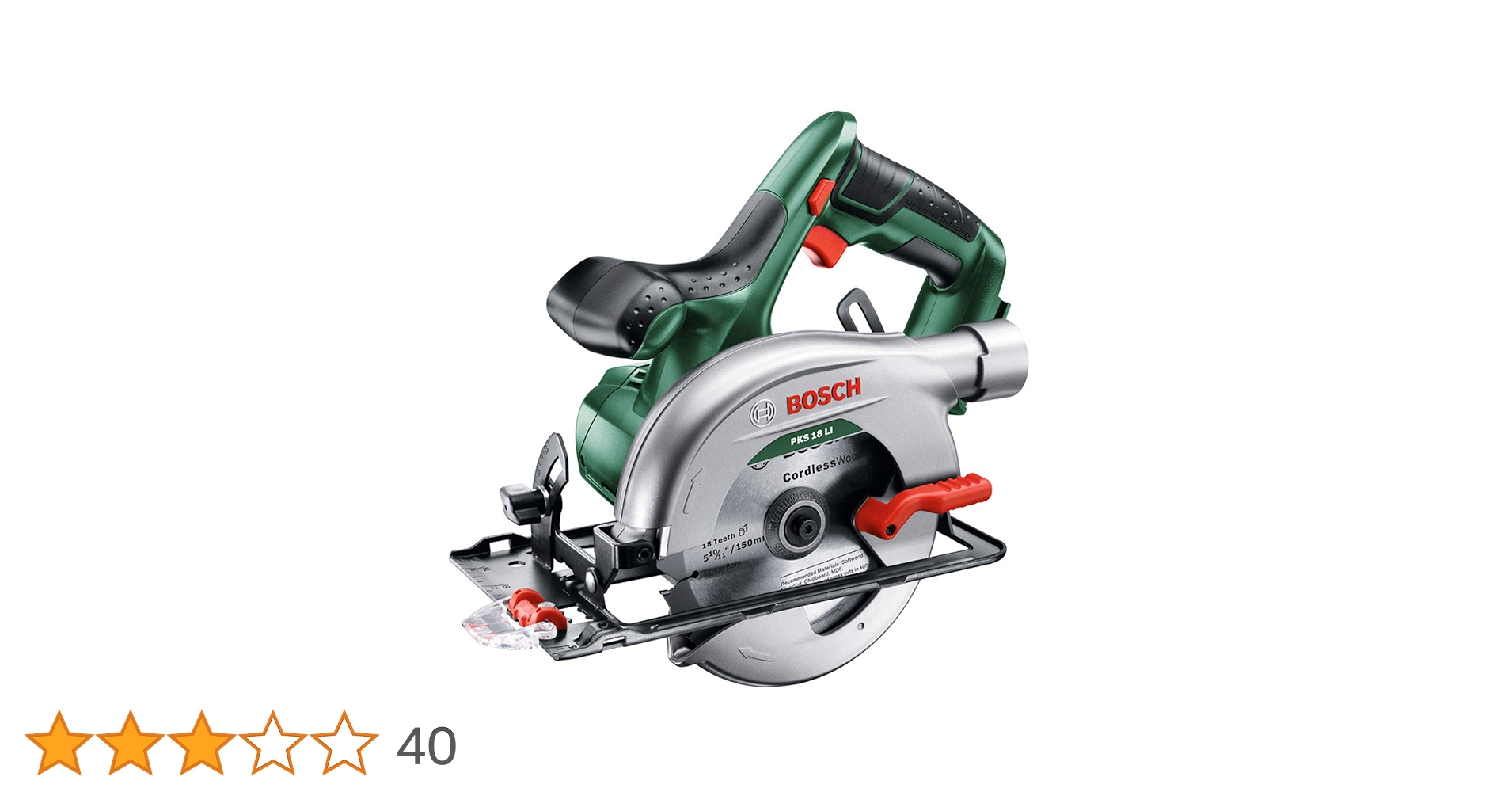 BOSCHバッテリー丸のこ本体のみ　PKS18LIH Amazon.co.jp: ボッシュ(BOSCH) 18V コードレス丸のこ (本体のみ