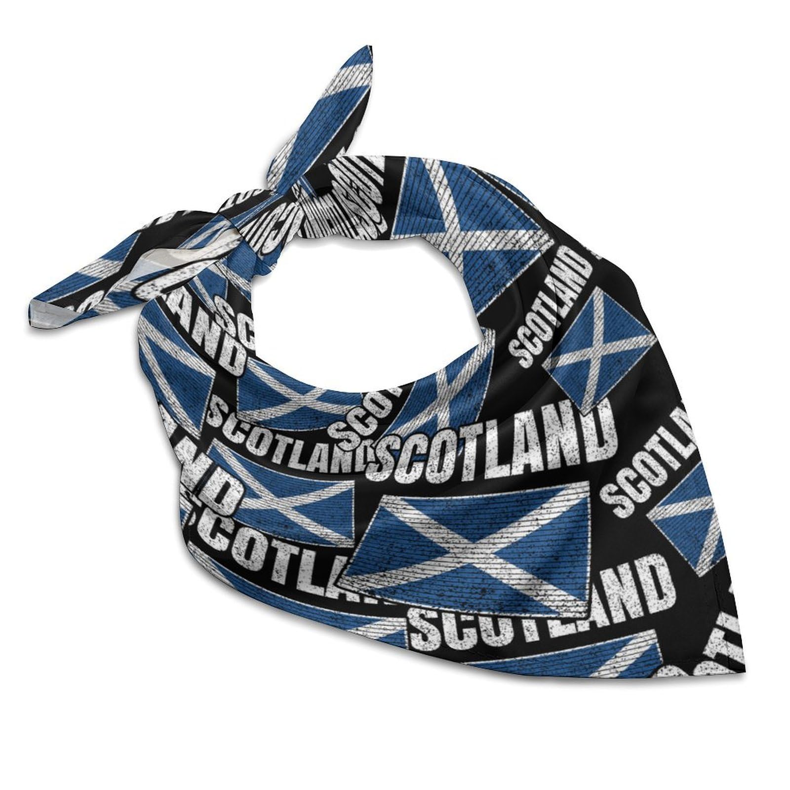 SMAZDFXX Scottish National Flag Bandana Kerchief for Women Colorful Square Scarf Lightweight Handbags Purse Scarves
