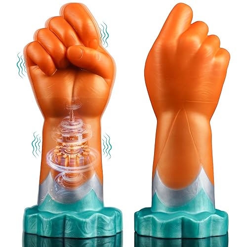3.42" Diameter Fist Dildo with 10 Vibration Settings – Monster Anal Vibrator Huge Hand Dildo for Size Kings & Prostate Play Fans, Thick Anal Dildo Sex Toys for Men Gay Women