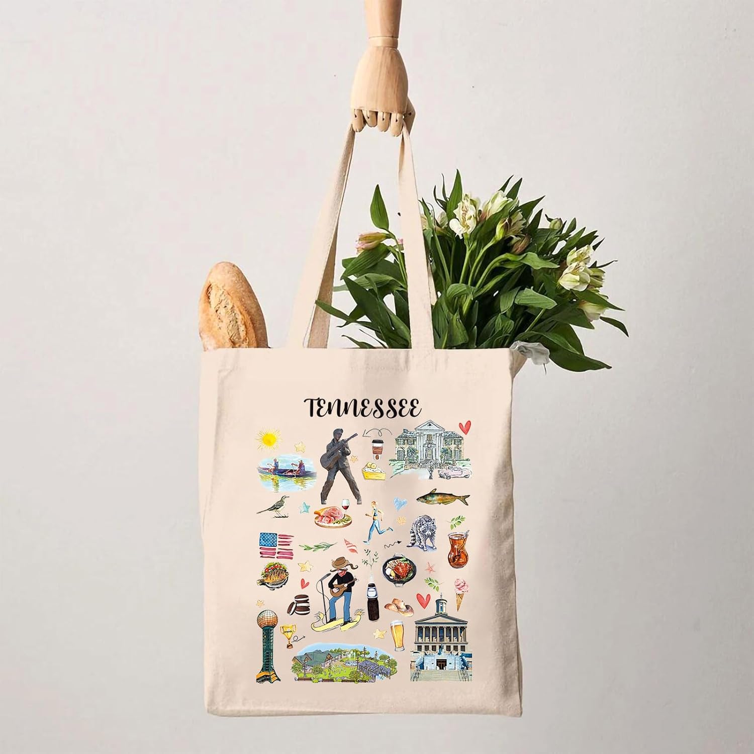 G2TUP T- State Souvenirs Gift T- Travel Tote Bag T- Home Handbag T- Tourism Gift image 2