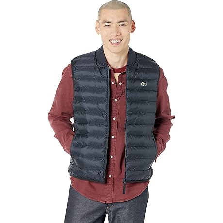 Chaqueta Lacoste para Hombre, Chaleco Puffer Repelente al Agua