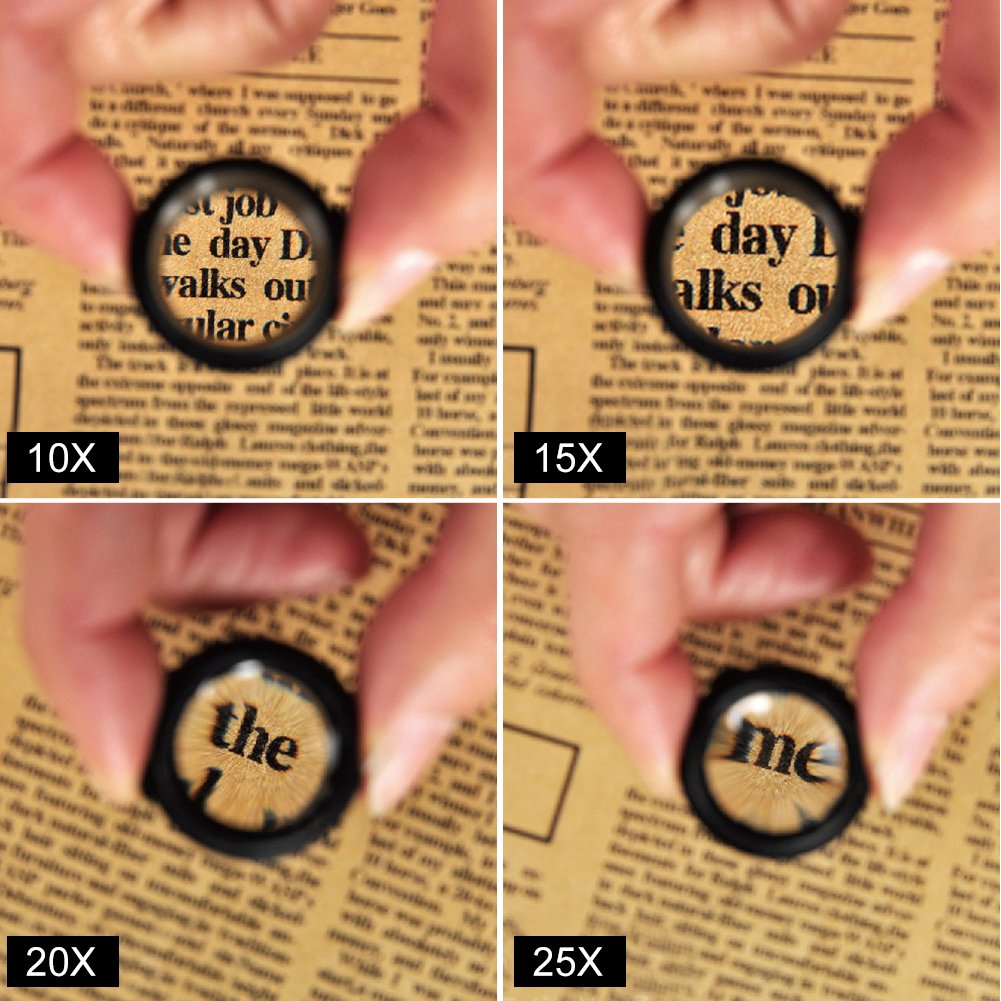 Salmue Double Eyes Jewelry Lens, Nouvelle Tête Portant Une Loupe Loupe Double Eye Watch Réparation de Bijoux Loupe Lunettes