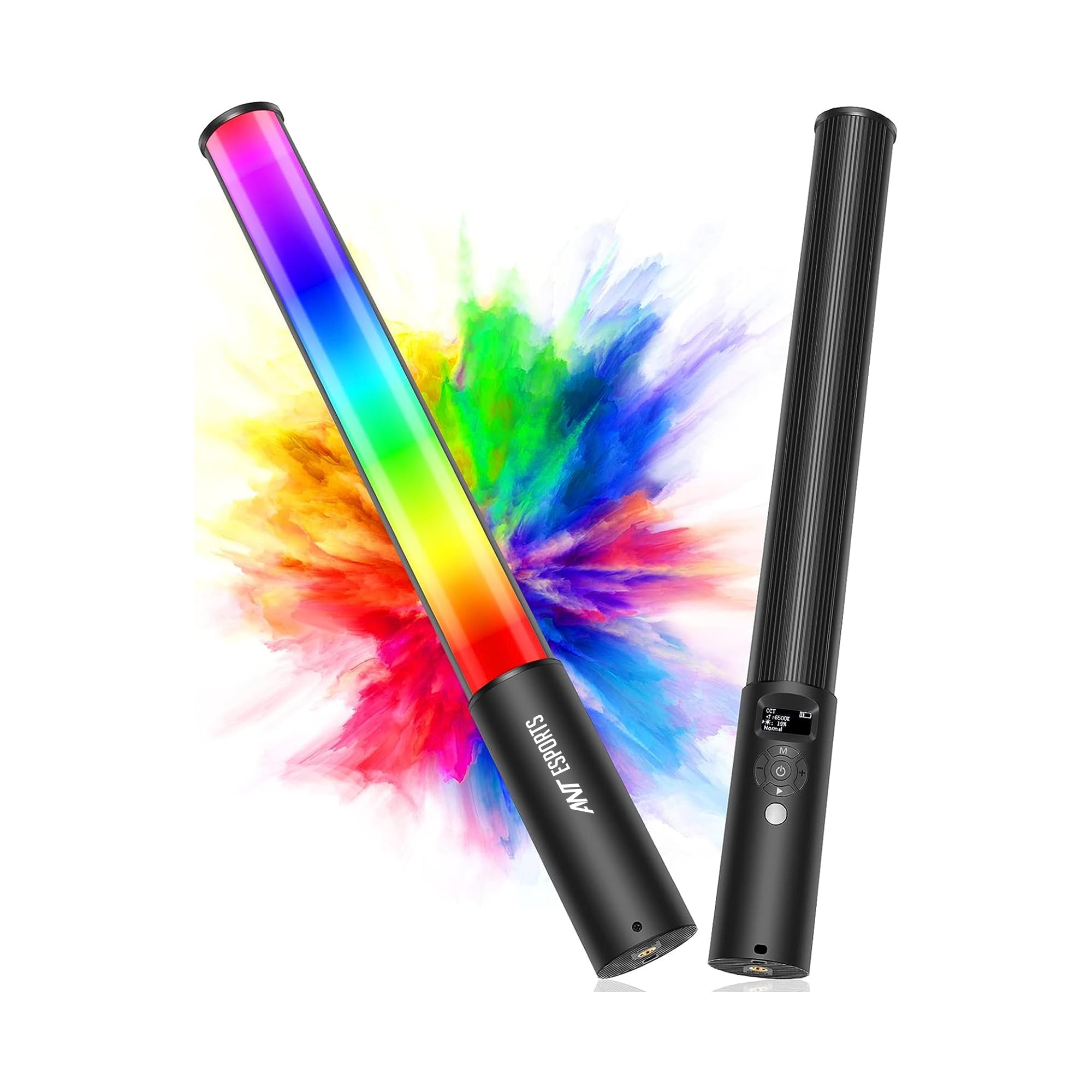 Ant Esports Call 10 Handheld Light Wand, 360° RGB LED Video Light for Photography, 2500mAh Rechargeable Tube Light for Video Shooting, 2500-6500K Dimmable Camera Light with LCD (B0CDPP8BD6) Amazon Price History, Amazon Price Tracker