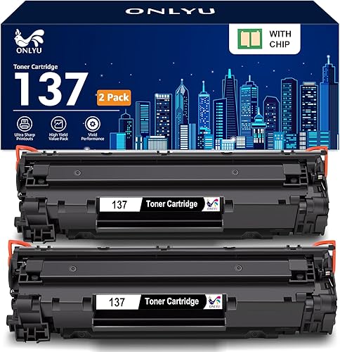 ONLYU Cartucho de tóner de repuesto compatible para Canon 137 Cartucho de tóner negro ImageClass D570 MF236n LBP151dw MF232w MF242dw MF244dw MF247dw