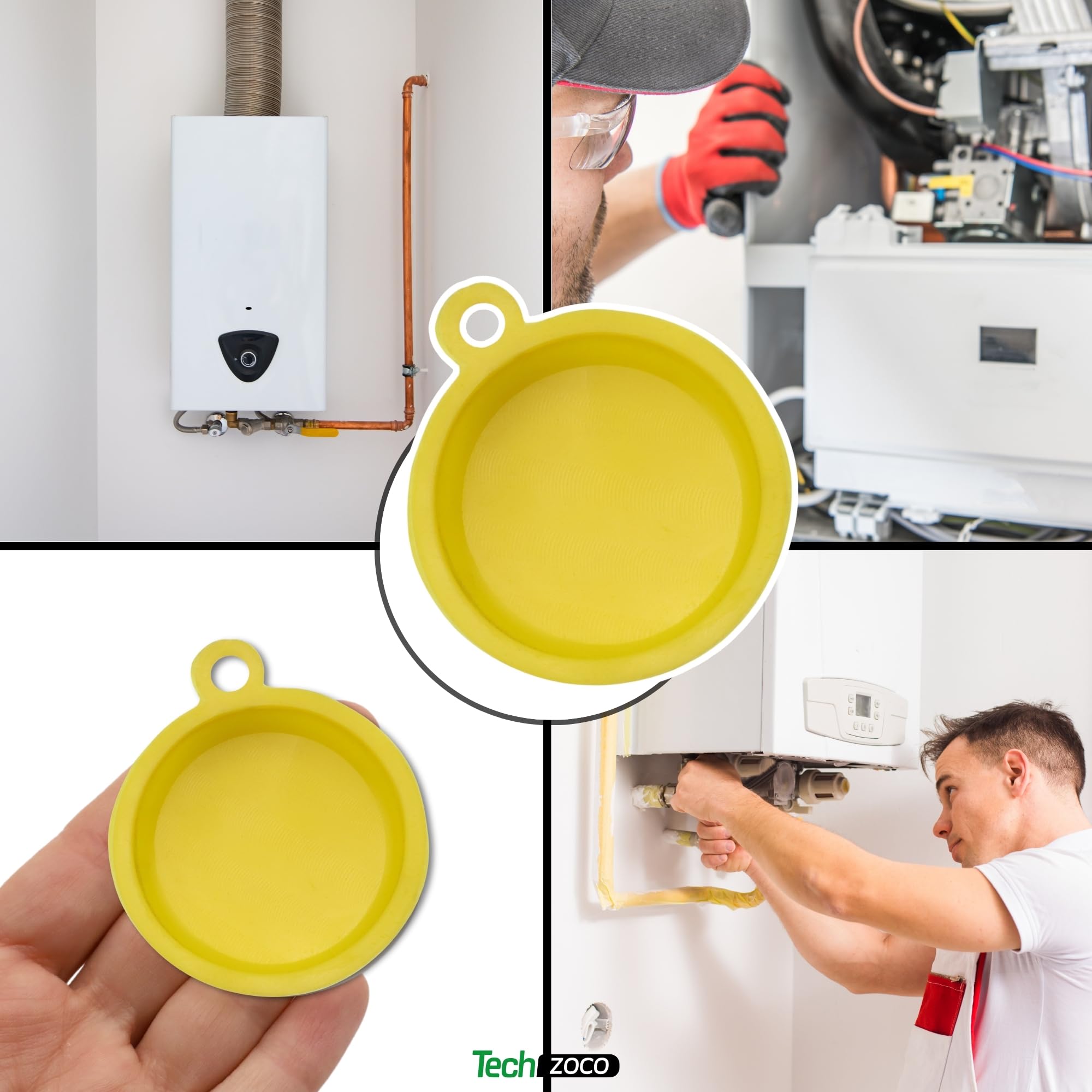 CHEFZOCO Membrana Calentador de Agua, Membrana Calentador de Gas, membrana de válvula hidráulica, Código original 700503050=8700503100, Diámetro 51 mm, 1 Agujero, Compatible con Junkers W275