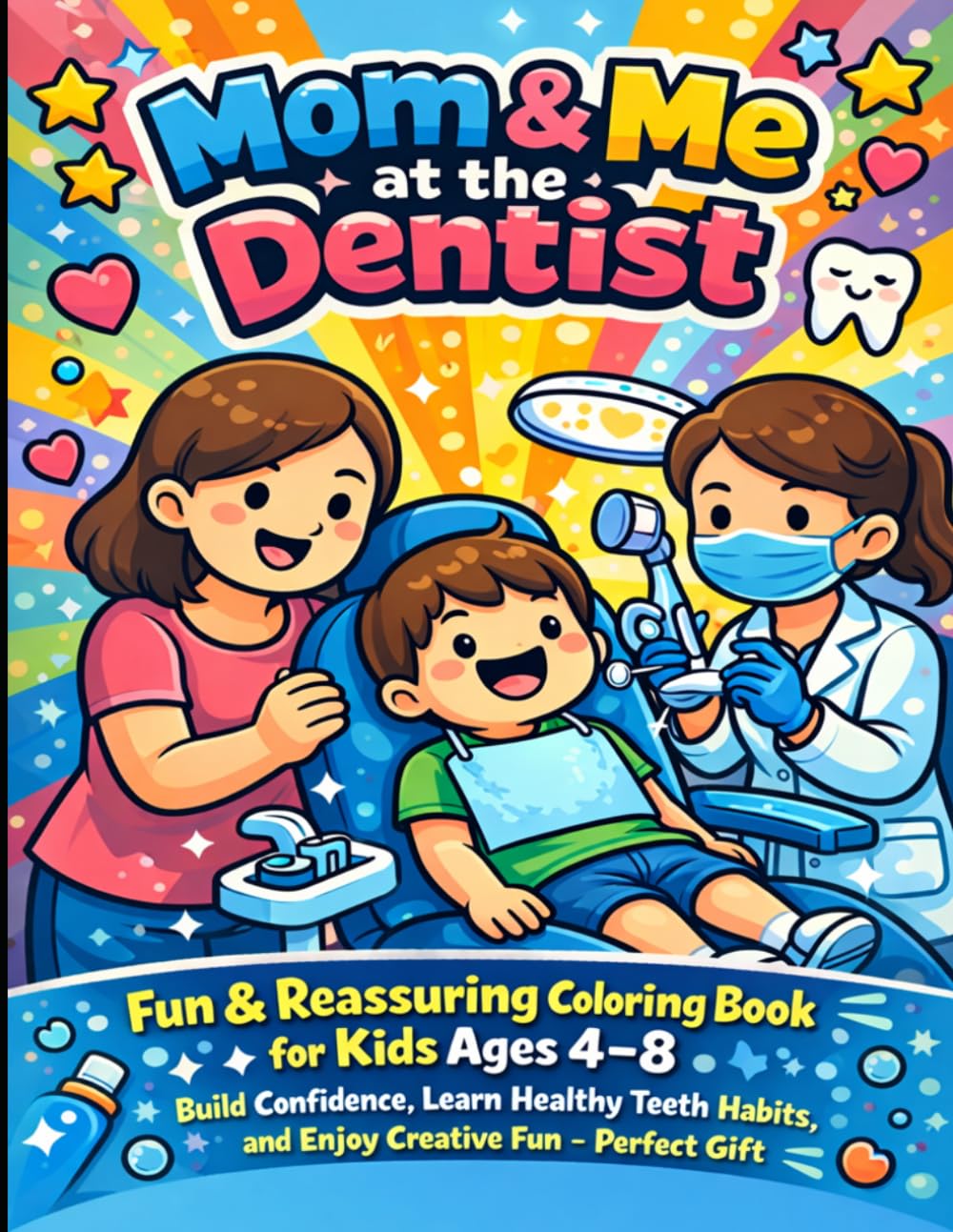 Mom & Me at the Dentist: Fun & Reassuring Coloring Book for Kids Ages 4–8 – Build Confidence, Learn Healthy Teeth Habits, and Enjoy Creative Fun – Perfect Gift