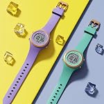 GOLDEN HOUR Waterproof Sport Women's Digital Chronograph Silicone Strap Watch