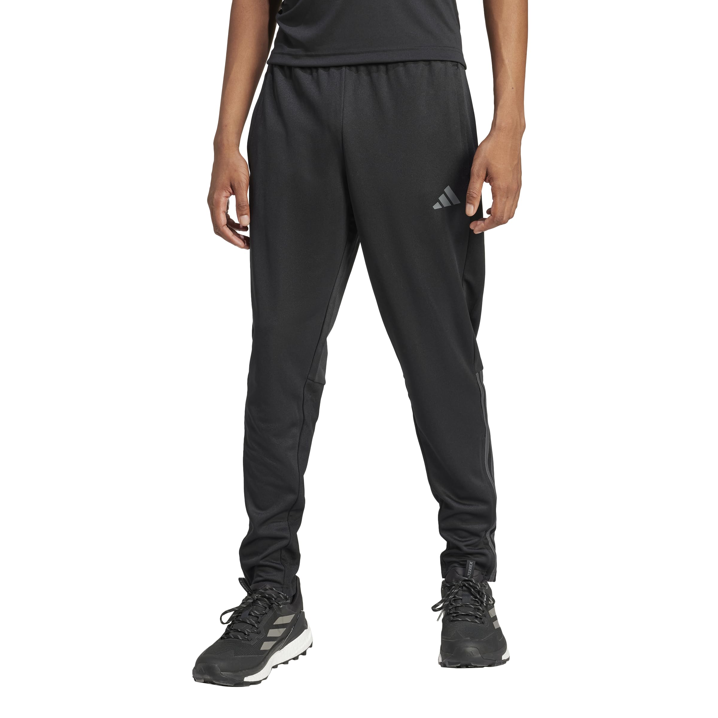 Adidas Pantalones Cónicos Ajustados de Corte Sereno de 3 Rayas - Pantalones Deportivos Hombre