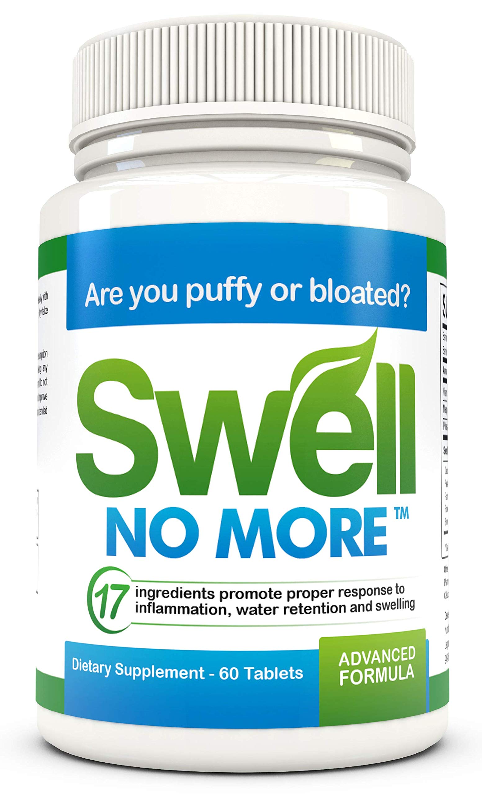 SwellNoMore Natural AntiInflammatory Diuretic Reduces Edema and