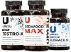 UMZU Mens Everyday Health Bundle: Redwood Max Nitric Oxide, Testro-X Mens Supplement, Floracil50 50B CFU Probiotic