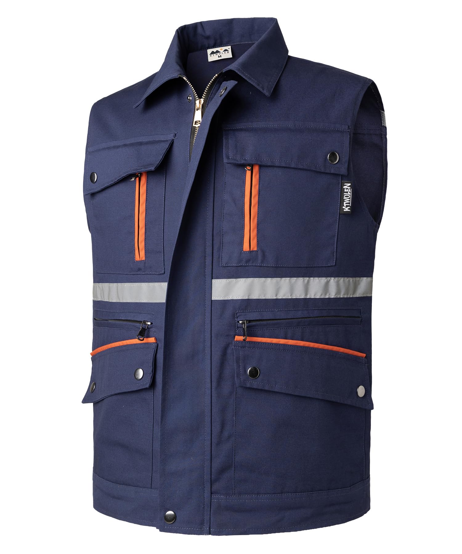 Gilet da Safari da Uomo Giacca Senza maniche da Lavoro Gilet Riflettente da Caccia Viaggio Giubbino da Pesca