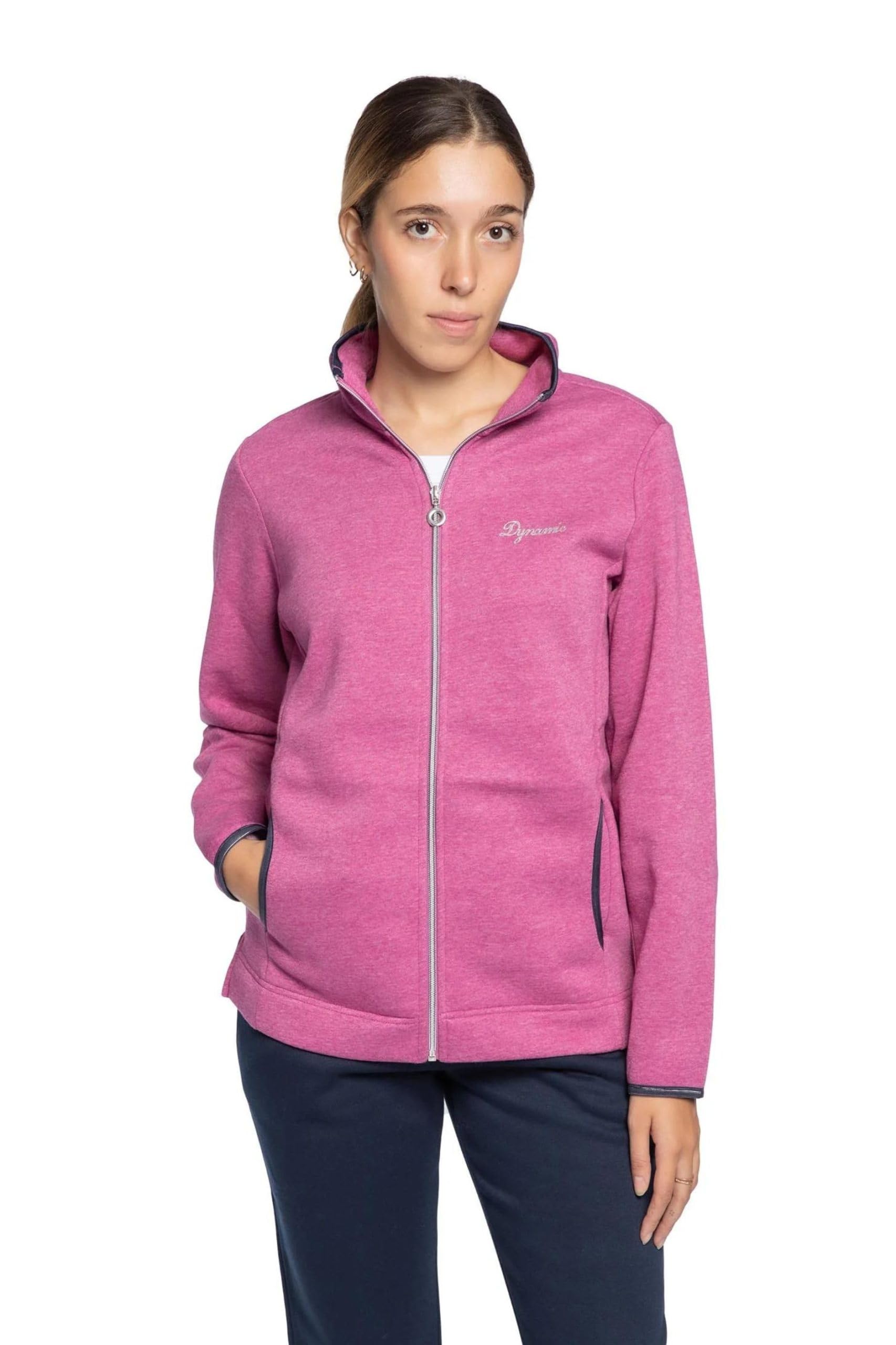 Leo Corsetteria Tuta donna invernale felpata calda per signora con zip cerniera tasche e pantaloni lunghi F.lli_Campagnolo 8Q76286