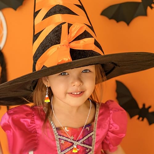 Miniatura 6 de Paquete de 372 cuentas de cristal de maíz de caramelo para Halloween, bricolaje de maíz, aretes de Halloween, decoraciones de Halloween, 100 ganchos