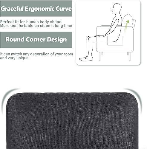 Miniatura 6 de STHOUYN Sofá modular de 3 asientos de 72 pulgadas de ancho, moderno sofá de mediados de siglo con 2 USB, sofás para sala de estar, apartamento,