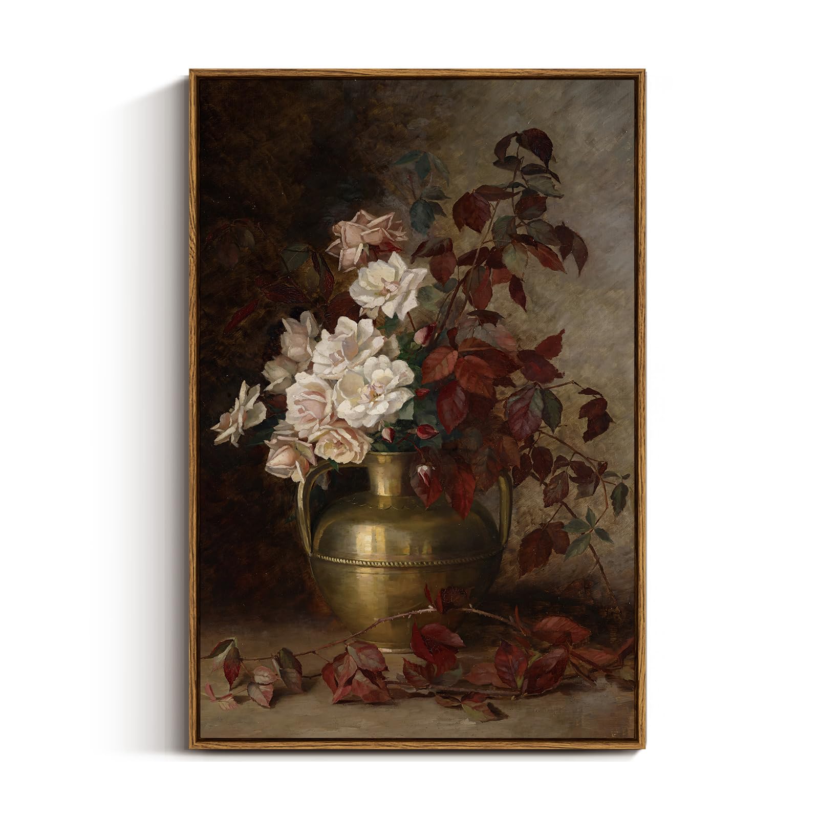 VIYYIEA Vintage Framed Black Dog Wall Art, Bedroom Living Room Minimalist Animal Art Decor, Antique Dog Canvas Print Paintings, Home Farmhouse Retro Still Life Decor, 12x16 Inch — view 64