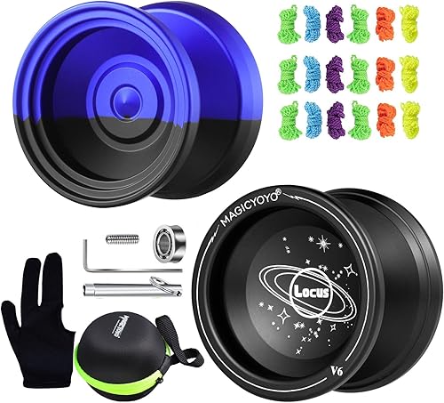 Yoyo sensible para niños principiantes, V6 negro de doble propósito Yoyo +V8 Negro Azul Responsive Yoyo disponible en Yaxa Colombia