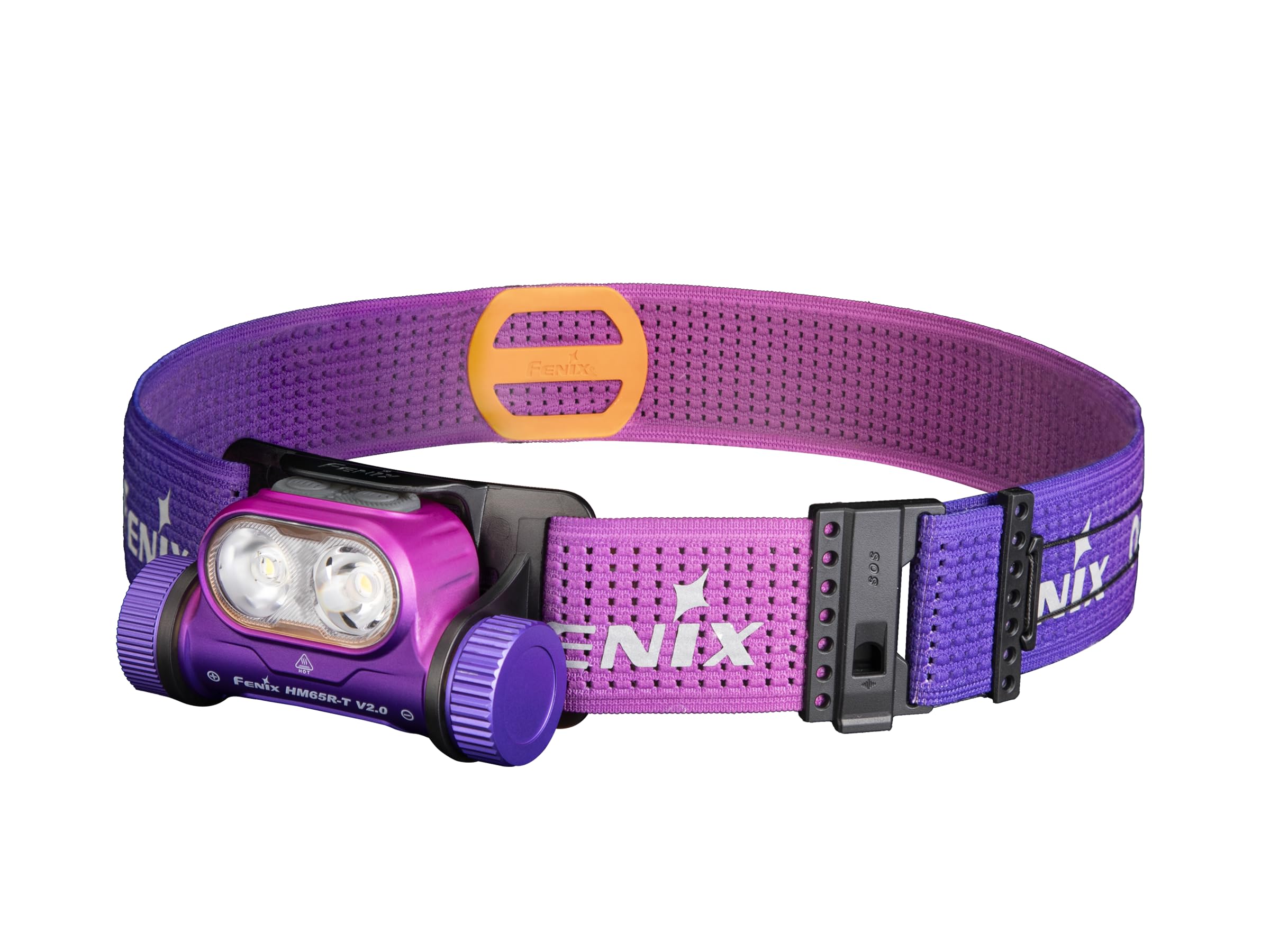 FENIX HM65R-T V2.0 Trailrunning LED Stirnlampe mit max. 1.600 Lumen Weißem Licht und max. 800 Lumen warmweißem Licht + SOS. Mit USB-C Ladekabel, Outdoor Jogging Wander (Nebula)