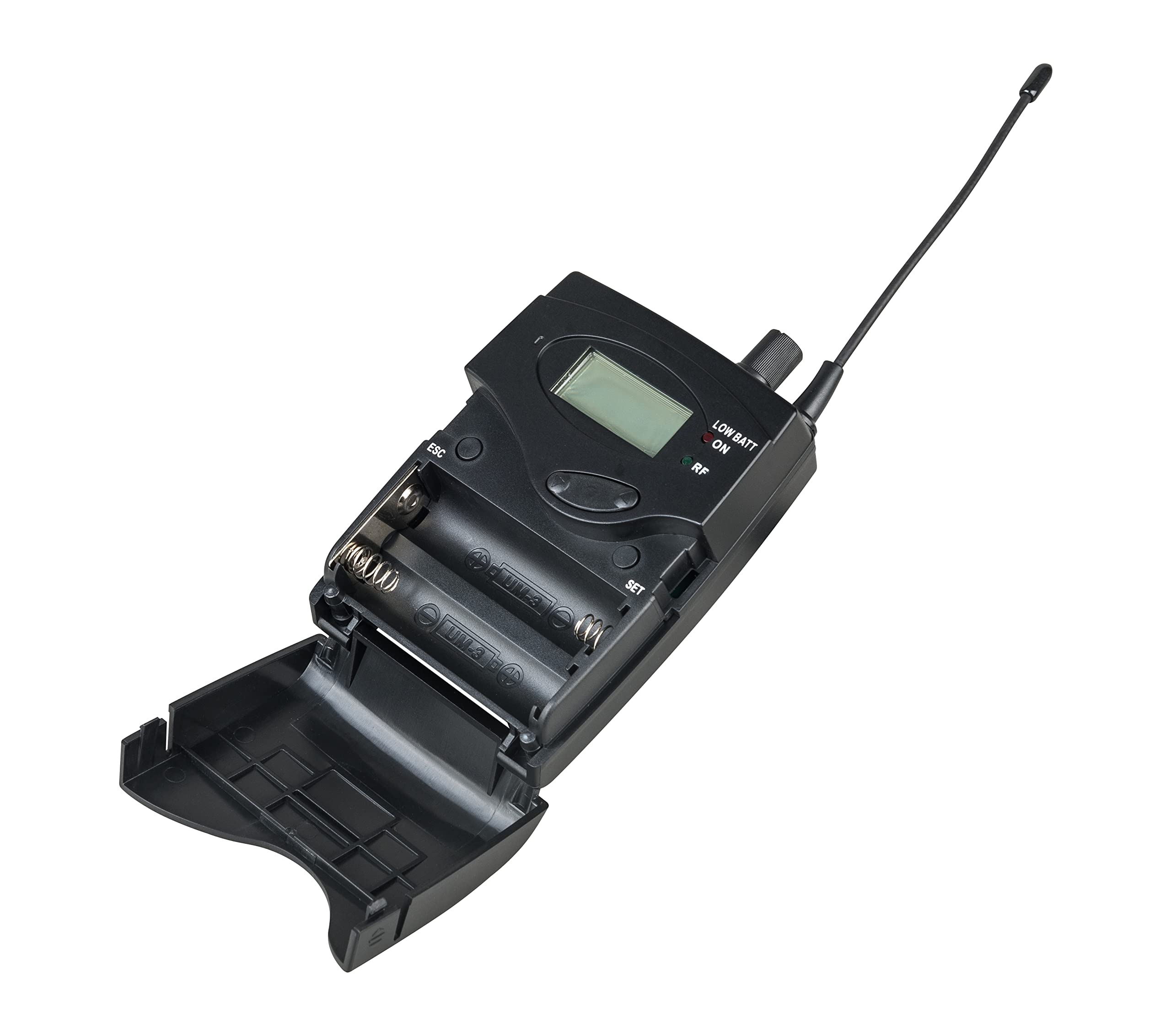 Kabelloses In-Ear-Monitorsystem, 2-Kanal, 5 Bodypacks, Überwachung im Studiomonitor, UHF-Sender, Frequenzüberwachungstyp für Bühne, Kirche, Band, Musiker, Schule