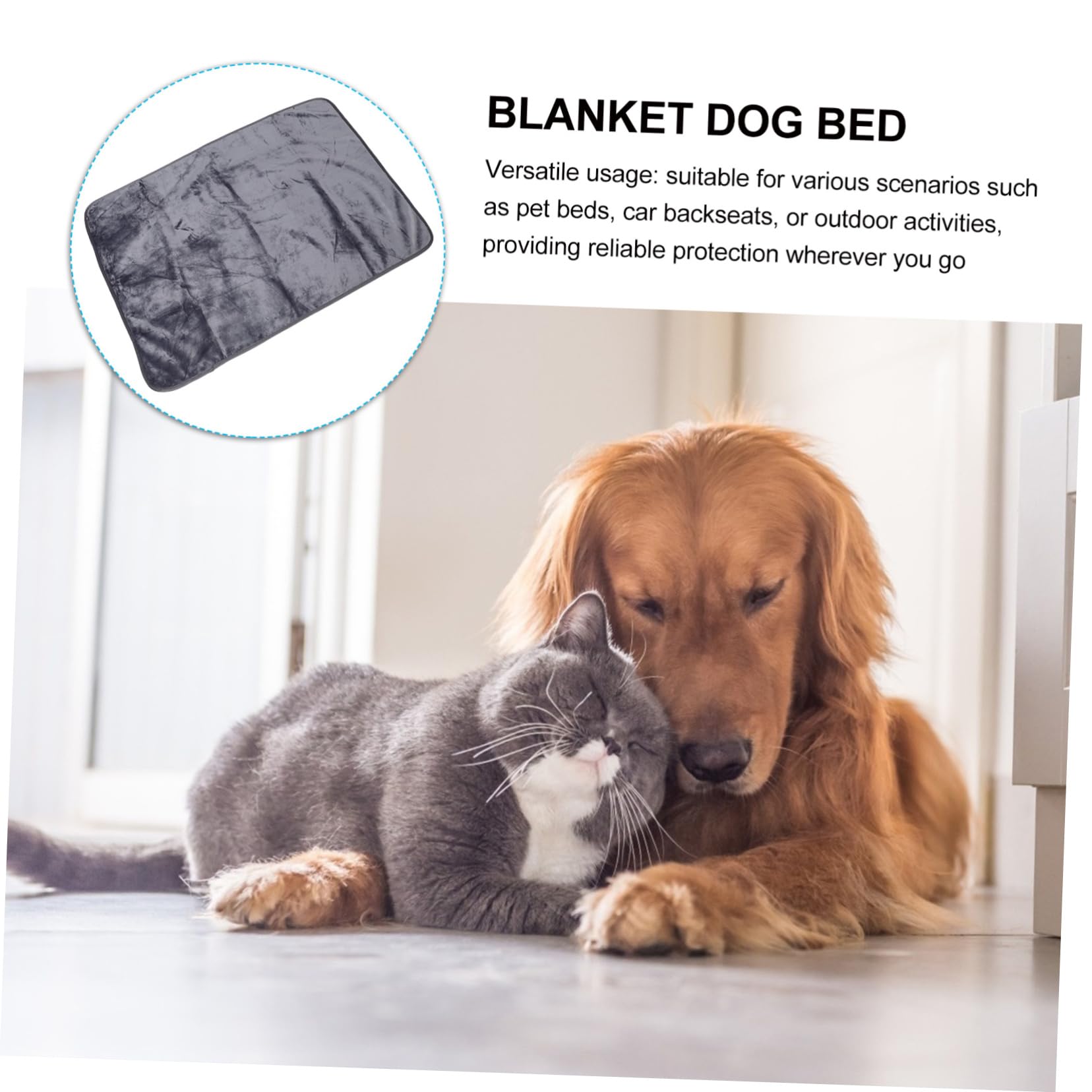 Alfombra para Mascotas Manta Lavable para Cachorros Uso Sofá Cama y Actividades al Aire
