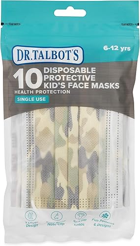 Miniatura 6 de Dr Talbots Nuby mascarilla desechable para niños de 6 a 12 años las impresiones pueden variar paquete de 20 unidades