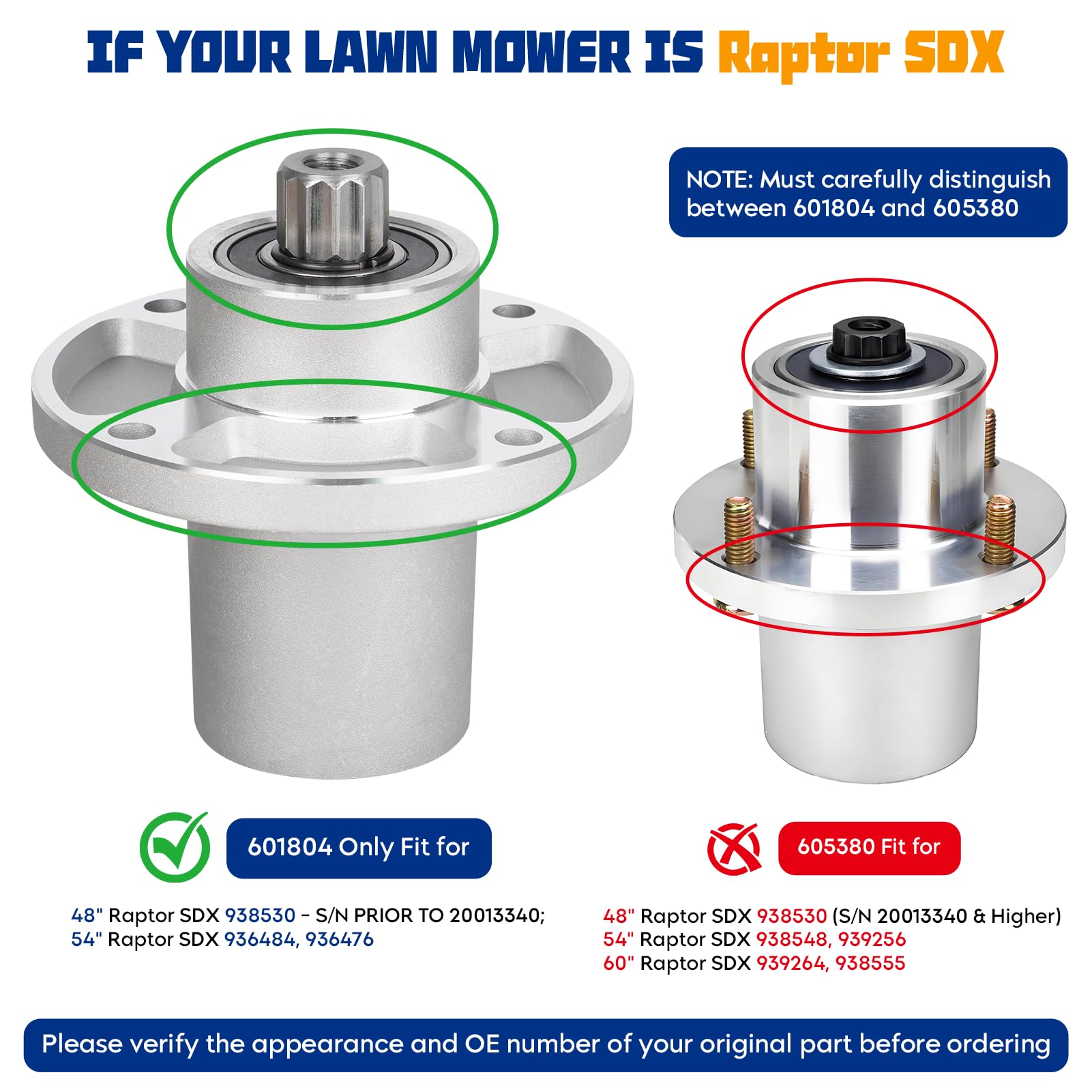 Amazon.com : Aeagle 601804 Spindle Assembly for Hustler Raptor SD
