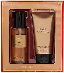 Victoria's Secret Bare Vanilla Mini Fragrance Duo Conjunto de presente, notas de caxemira macia